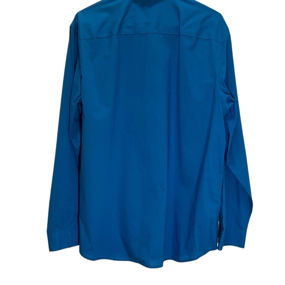 Calvin Klein Dress Shirt Men's CK Non-Iron Long Sleeve Dress Shirt - Picture 3 of 4